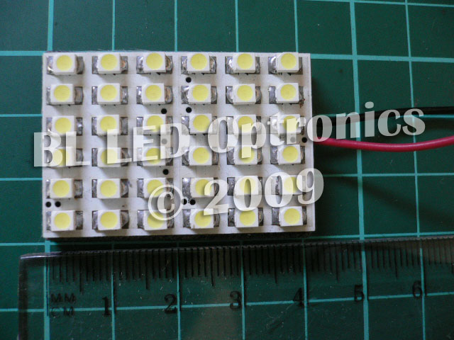 36-SMD 40 mm x 26 mm PCB LED Module (Blue) - Click Image to Close